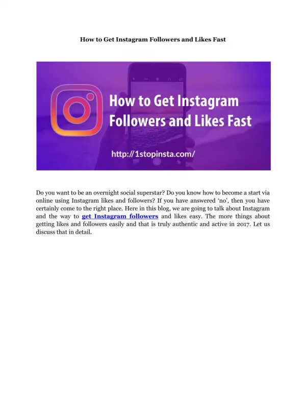 How to Get Instagram Followers and Likes Instant