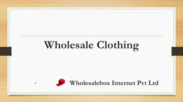 Wholesalebox: Wholesale Womens Clothing and Apparel | Wholesale Boutique