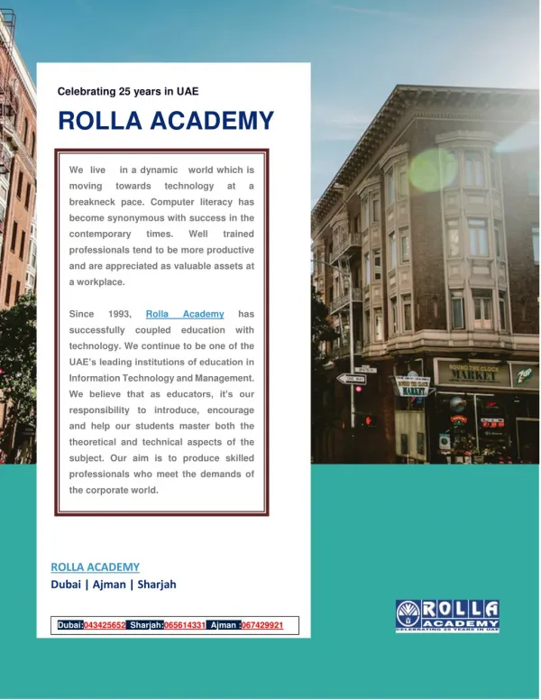 Rolla Academy | Best Computer Course Academy In Dubai, Ajman & Sharjah