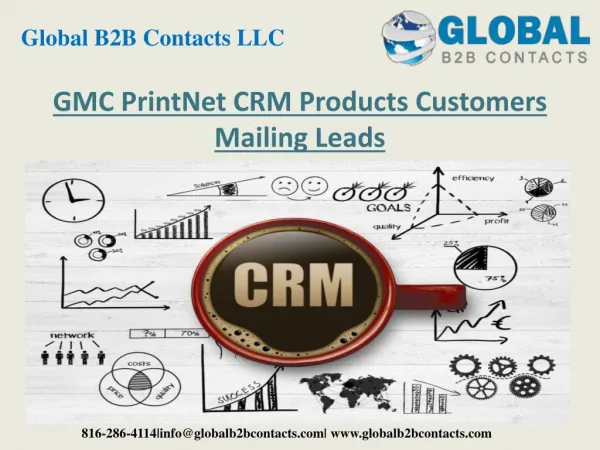GMC PrintNet CRM products customers mailing leads