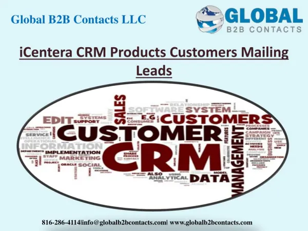 iCentera CRM Technology CRM Users Email Leads