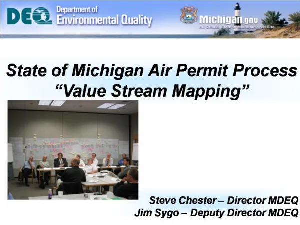 State of Michigan Air Permit Process Value Stream Mapping