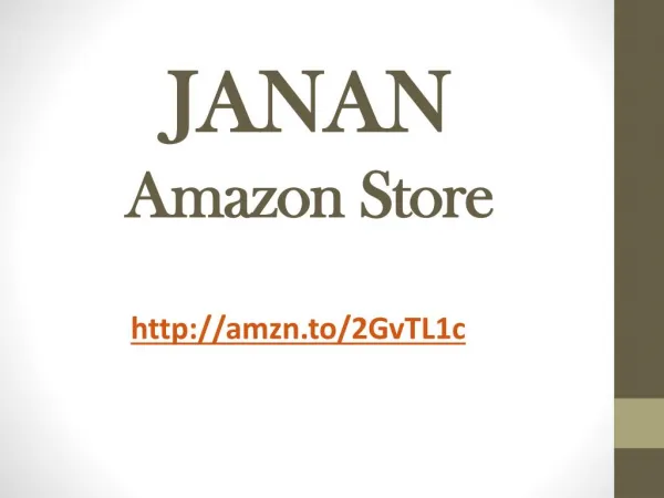 JANAN Amazon Store