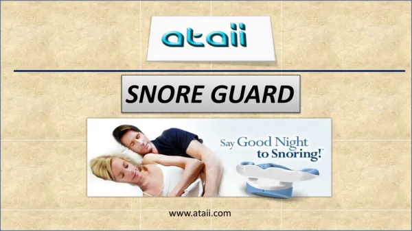 Snore guard â€“ The Best Oral Appliance Therapy