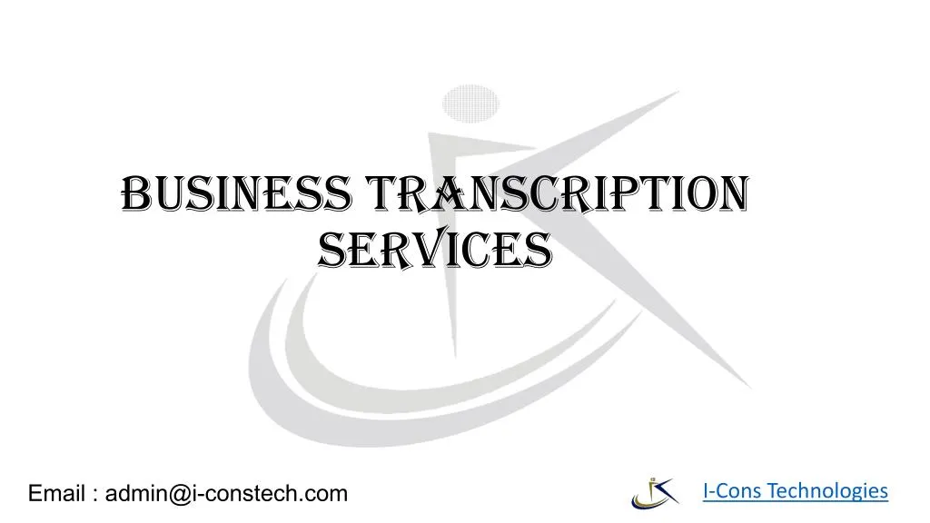 business transcription services