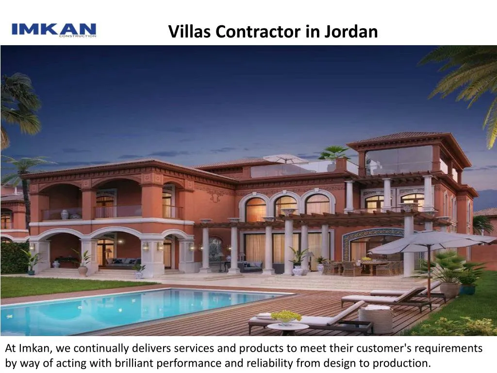 villas contractor in jordan