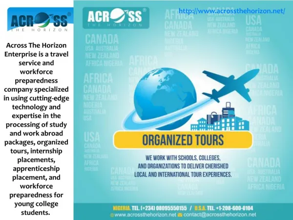 Guided tours abroad,Internship programs abroad in usa