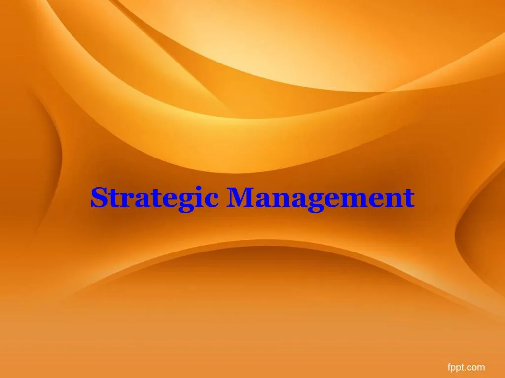 strategic management