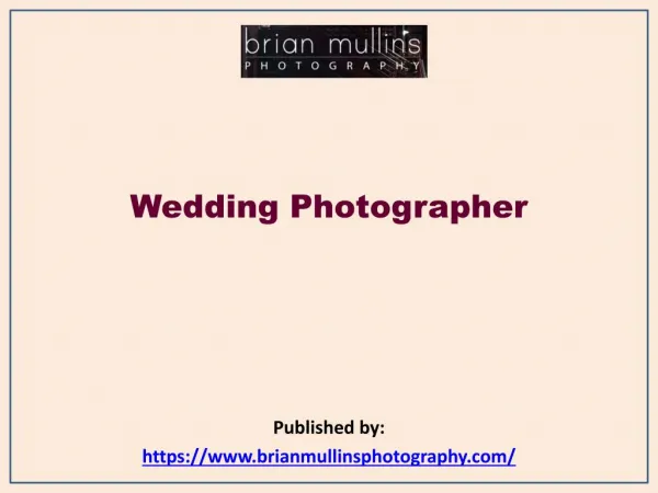 Wedding Photographer