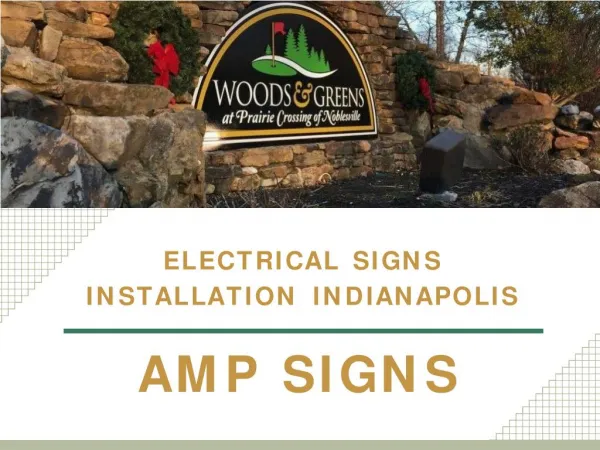 Electrical Signs Installation Indianapolis