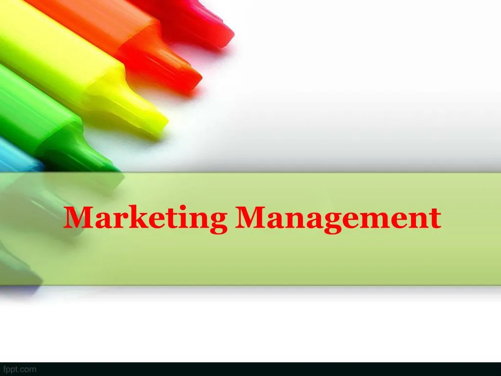 marketing management