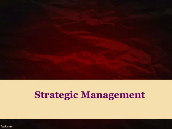 strategic management