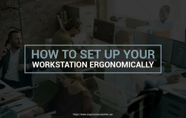 Tips to Set up Your Workstation Ergonomically