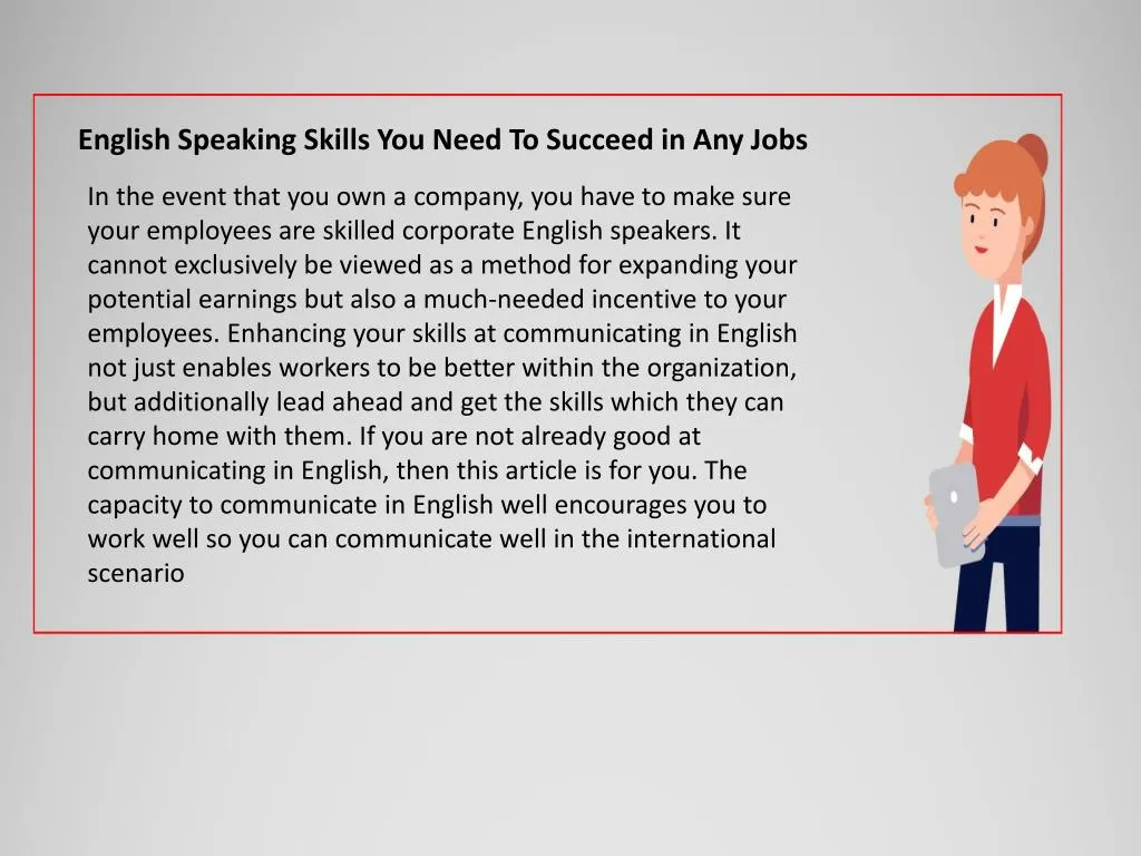 english speaking skills you need to succeed