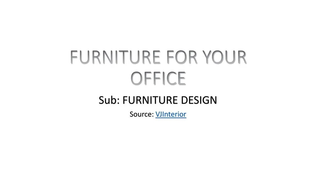 furniture for your office