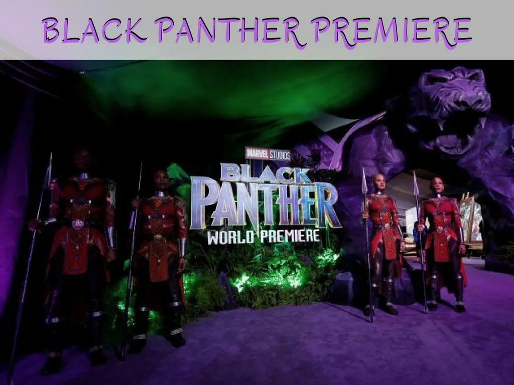 black panther premiere