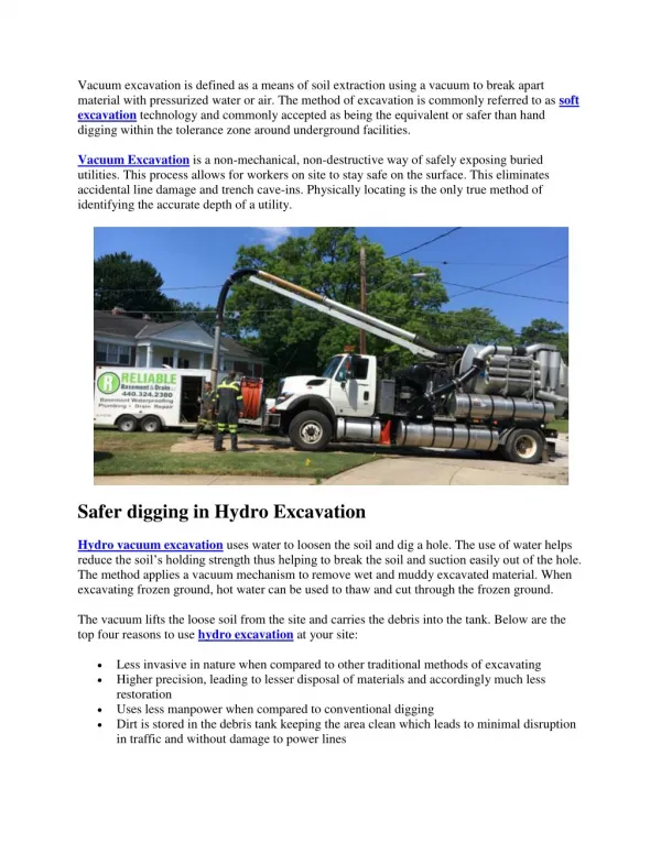 Hydro vs Air Excavation…Which can provide a safer alternative for your industry?