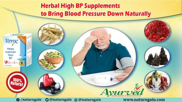 Herbal High BP Supplements to Bring Blood Pressure Down Naturally