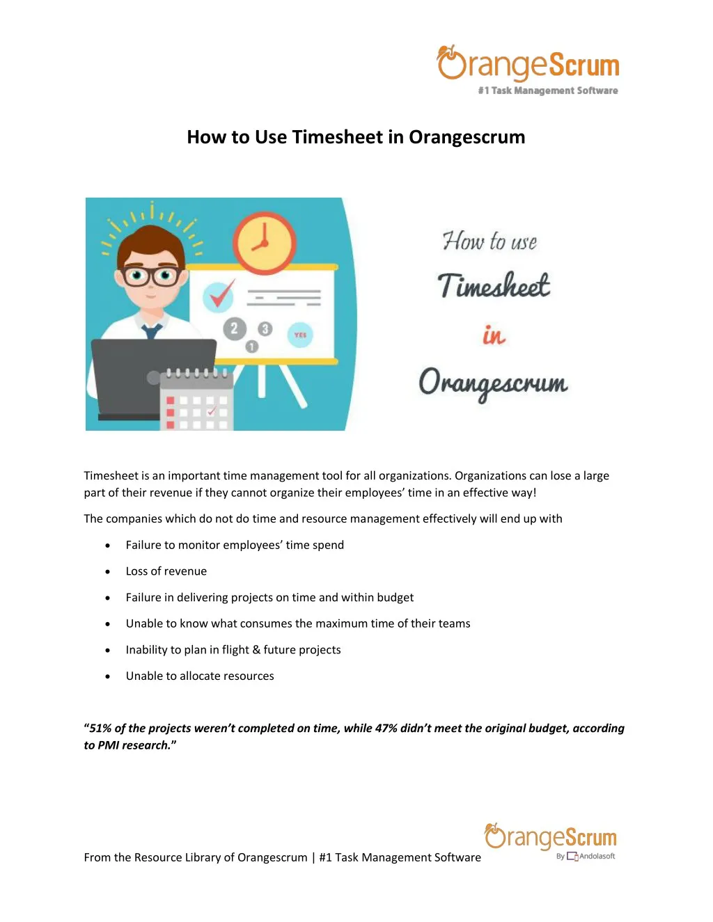 how to use timesheet in orangescrum
