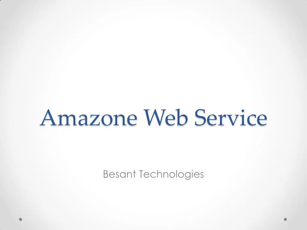 amazone web service