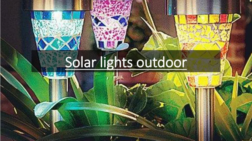solar lights outdoor