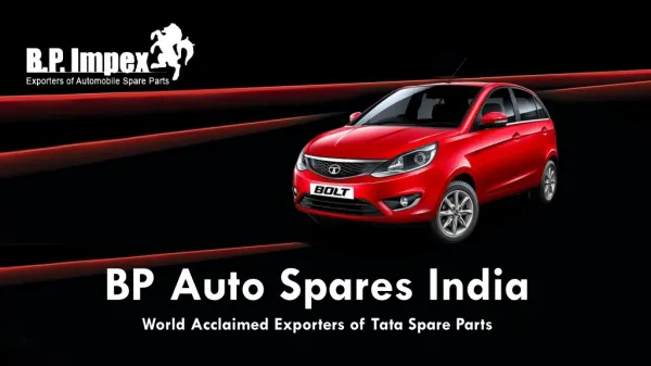 BP Auto Spares India - World Acclaimed Exporters of Tata Spare Parts
