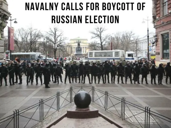 Navalny calls for boycott of Russian election