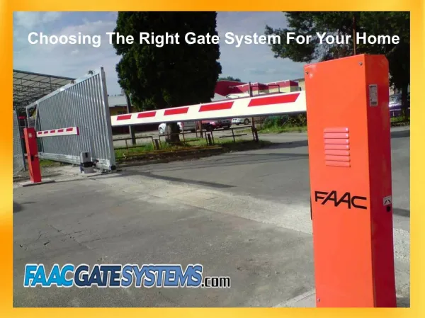 Choosing The Right Gate System For Your Home