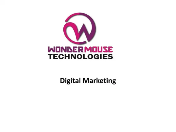 Best Digital Marketing Companies and Service Provider in Noida - WonderMouse