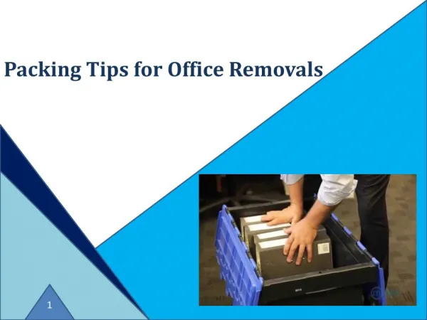 Packing Tips for Office Removals
