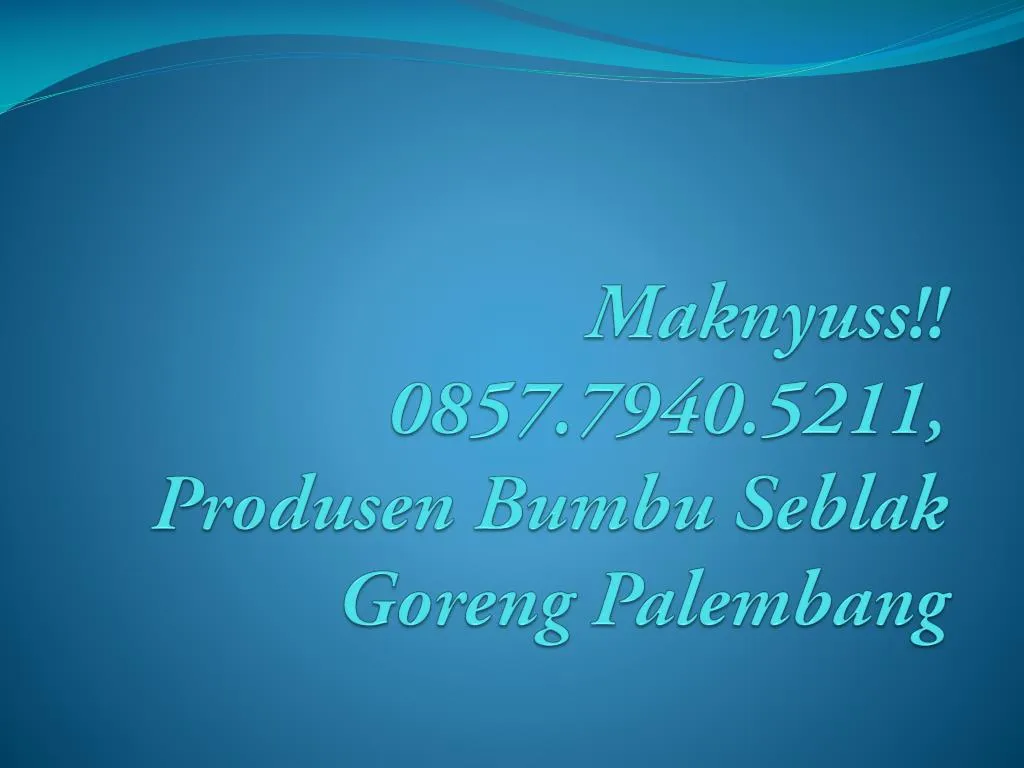 maknyuss 0857 7940 5211 produsen bumbu seblak goreng palembang