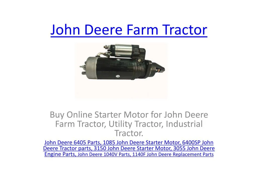 john deere farm tractor
