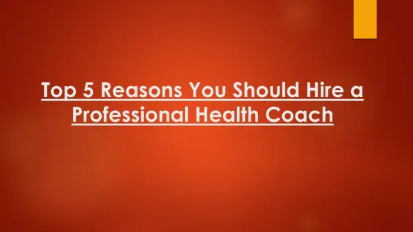 Why You Should Hire a Professional Health Coach?