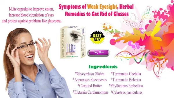 Symptoms of Weak Eyesight, Herbal Remedies to Get Rid of Glasses