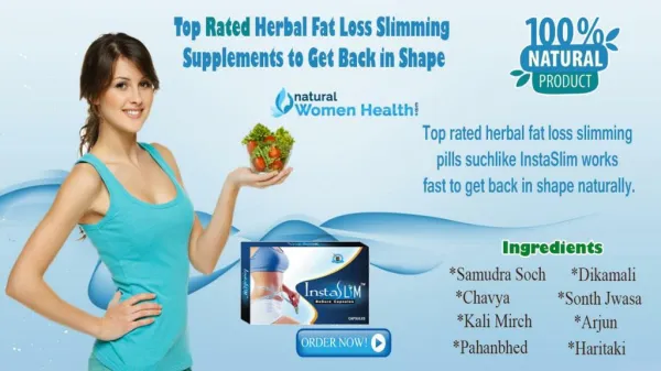 Top Rated Herbal Fat Loss Slimming Supplements to Get Back in Shape