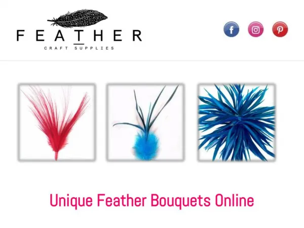 Unique Feather Bouquets Online