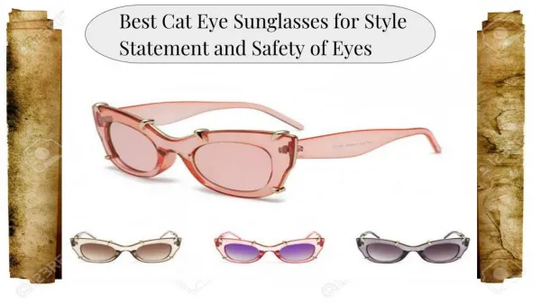 Best Cat Eye Sunglasses for Style Statement and Safety of Eyes