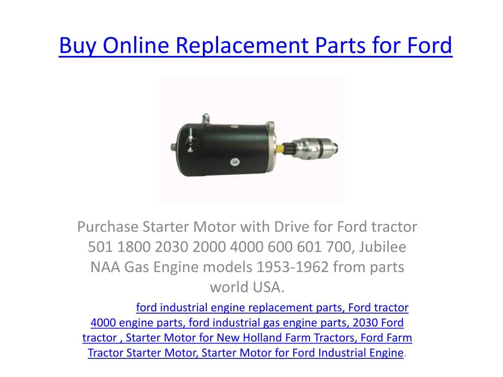 buy o nline replacement parts for ford