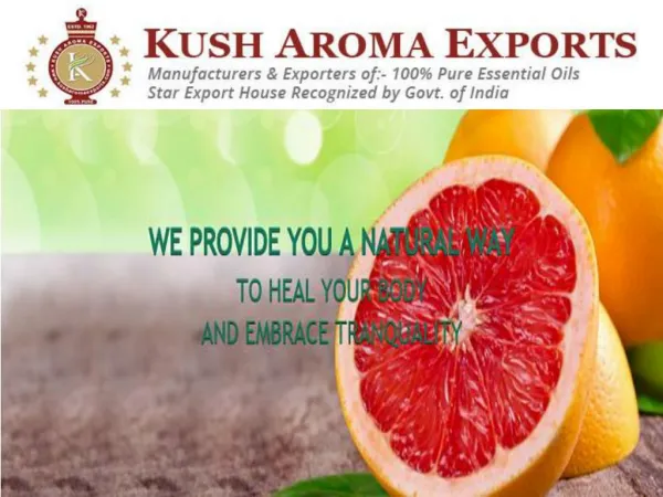 100% Natural Essential Oils Exporter From Kannauj,India