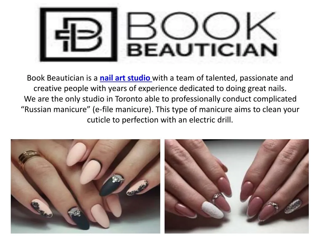 book beautician is a nail art studio with a team