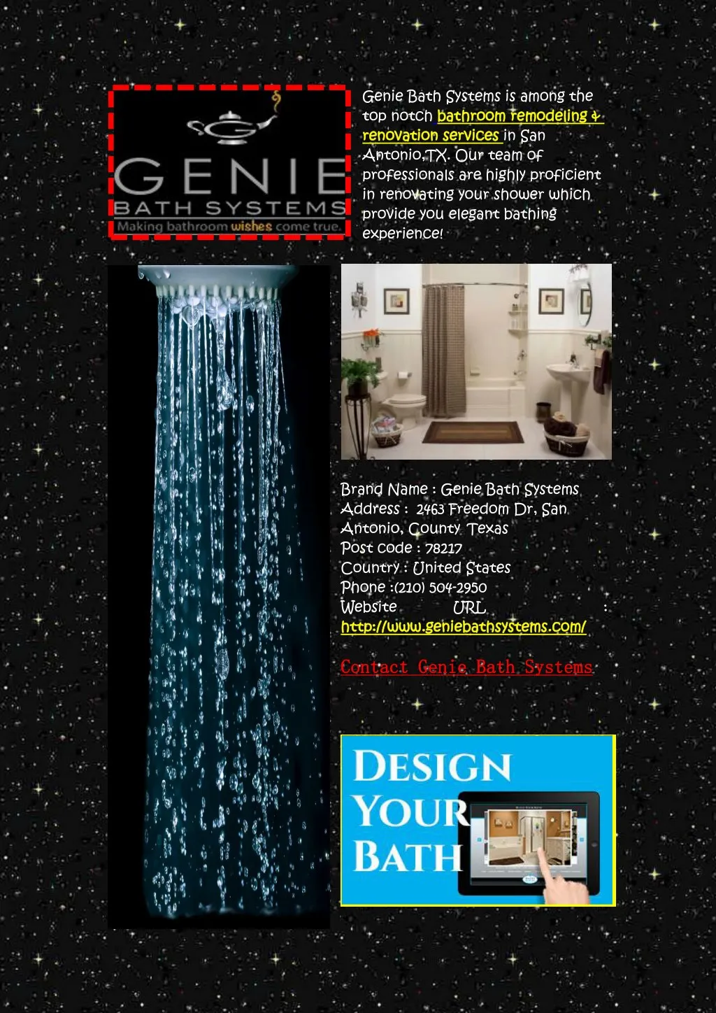 genie bath systems is among the top notch