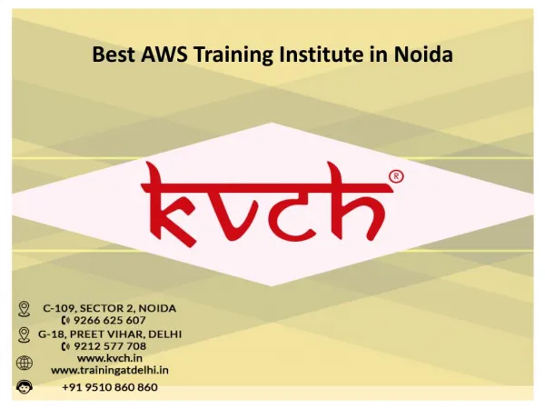 best Amazon Web Services training institute in noida