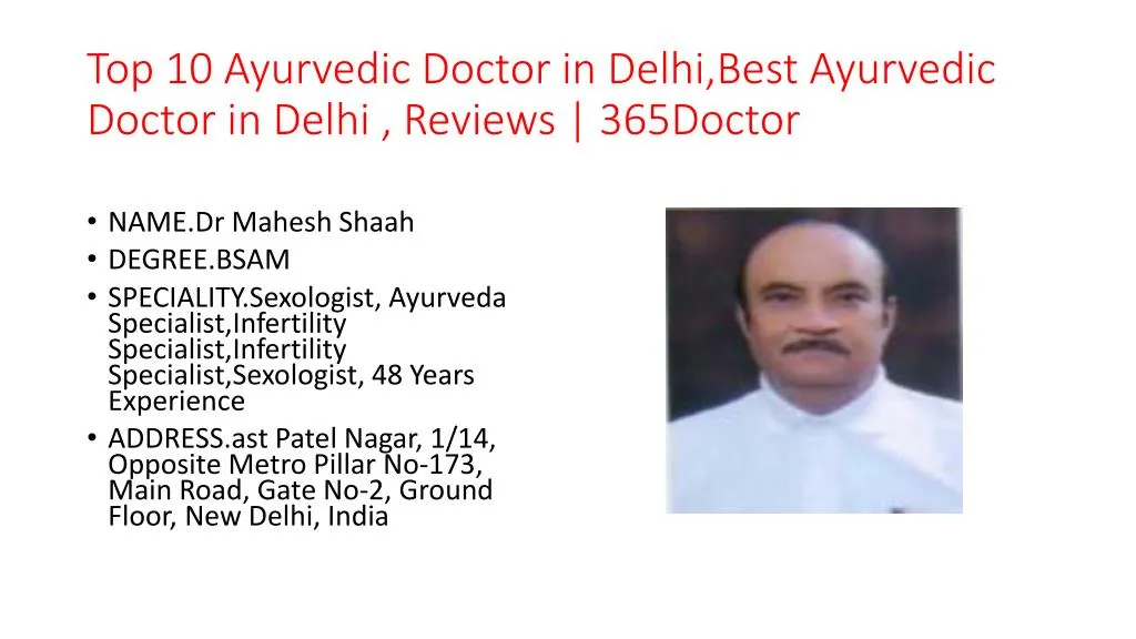 top 10 ayurvedic doctor in delhi best ayurvedic doctor in delhi reviews 365doctor