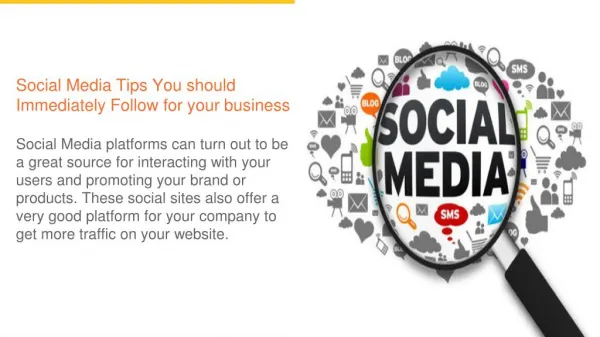 Social Media Tips for youe Business Growth