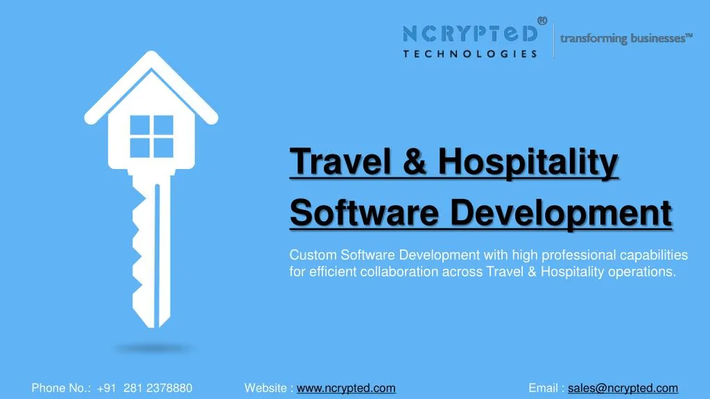 travel hospitality software development