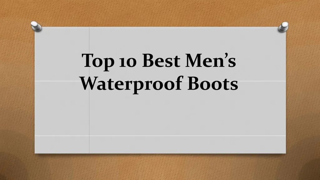 top 10 best men s waterproof boots