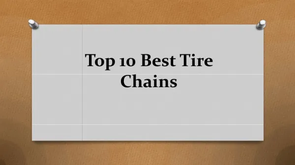 Top 10 best tire chains