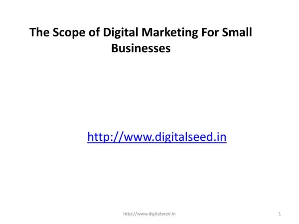 The Scope of Digital Marketing For Small Businesses – Digitalseed | Digital Marketing Company in pune