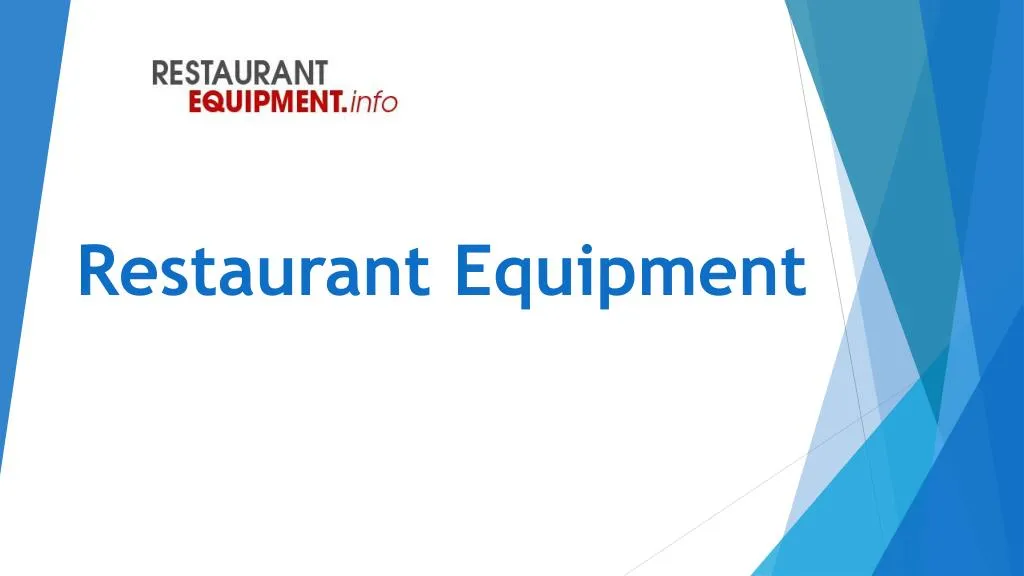 restaurant equipment