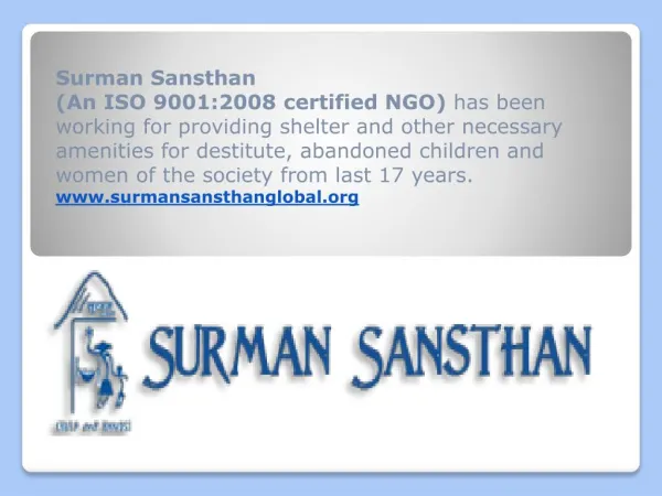 (Surman Sansthan - An NGO in India For Children